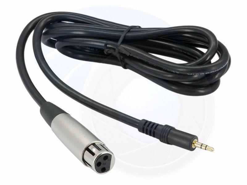 3.5mm stereo male jack to XLR female cable 2 meters