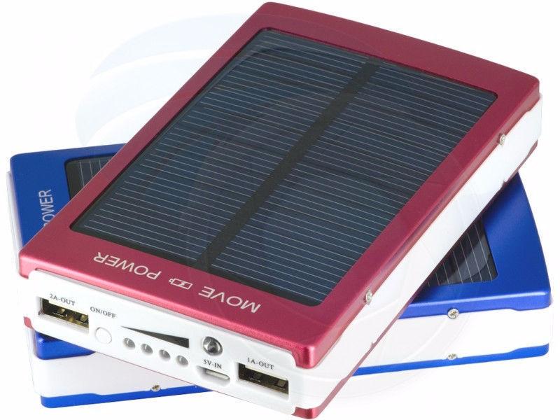 30000mAh Dual USB Outputs Solar Battery Charger 5V 2A1A Power