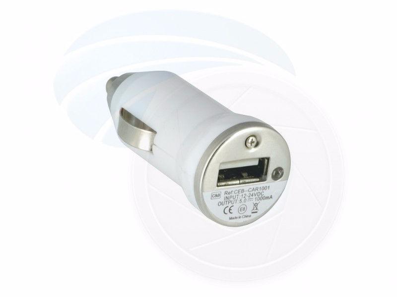 Portable Mini Dual USB Car Charger for Smartphone iPhone 5V 1A