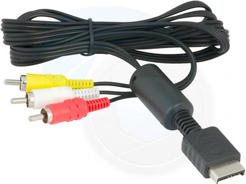 RCA to AV Audio Video Cable TV Lead for PlayStation PS1 PS2 PS3