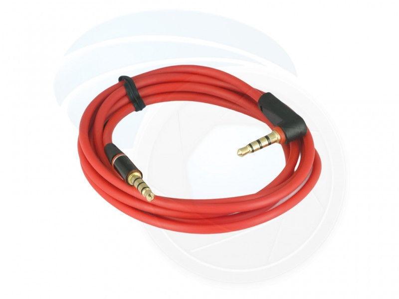 Red Color 90 Degree Angled Type Stereo Audio Jack 3.5mm Male