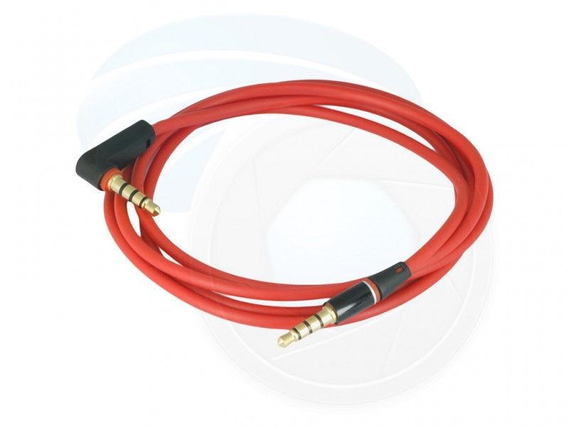 Red Color 90 Degree Angled Type Stereo Audio Jack 3.5mm Male