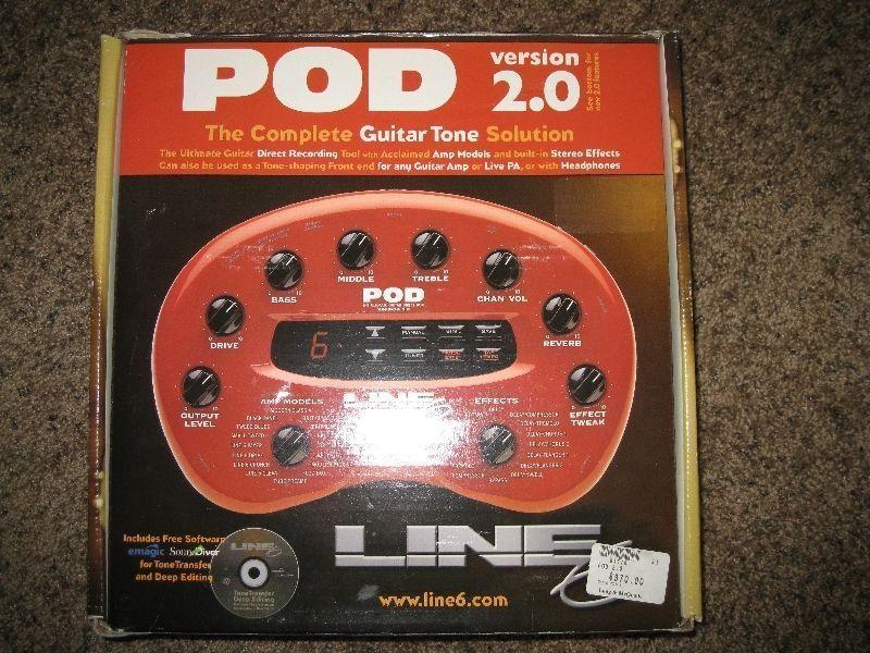 LINE 6 POD 2.0 GUITAR AND EFFECTS MODELER