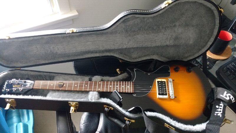 Gibson Epiphone Jr Electric Guitar w/ Hard Case & Stand