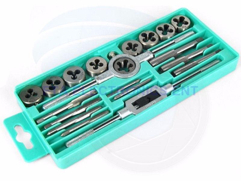 Pro 20 pcs Metric Tap And Die Wrench Set M3-M12 Hardened