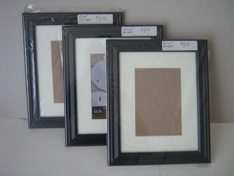 FRAMES 8x10,10x10, 10x13 Black, molded frames