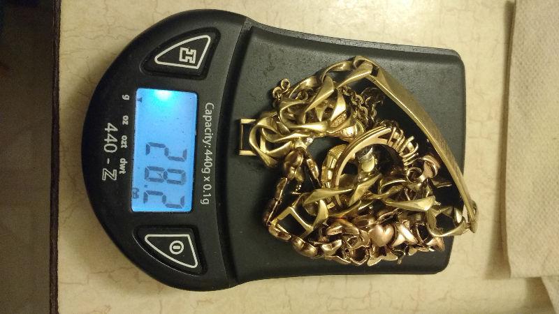 Scrap jewellery 28.2 grams 10k