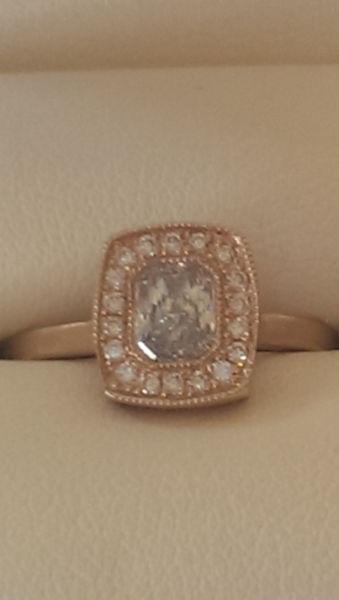 Jennifer Dawes Custom Ring - Radiant Cut White Diamond