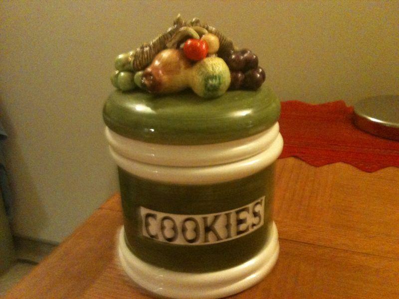 Vintage Fruit Cookie Jar