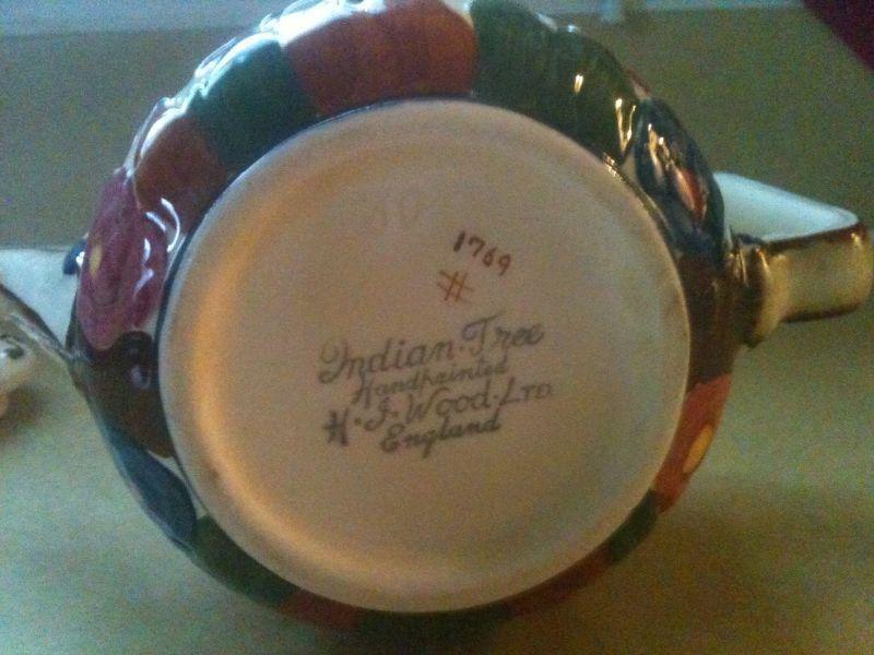 Vintage Teapot- Indian Tree