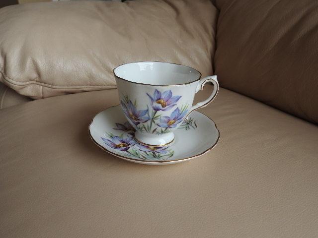 Tea Cup and Saucer - Manitoba Crocus (collectable)