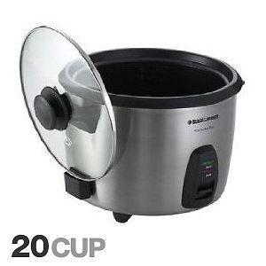 Black & Decker 20 Cup Stainless Steel Rice Cooker - $30 (Vancouv