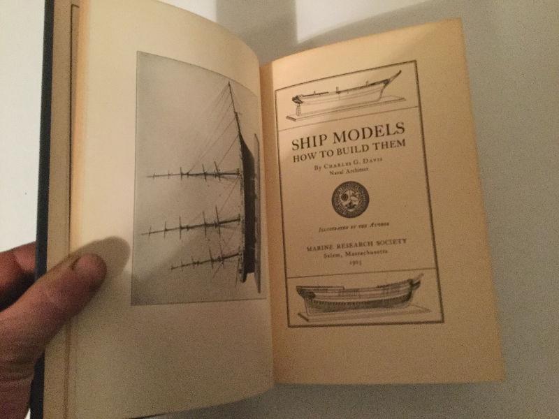 Ship Models - How to Build Them Charles G. Davis 1925 with Plans