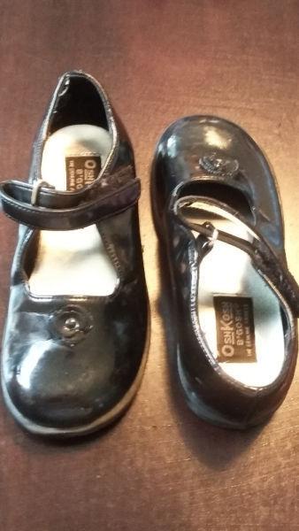Assorted Toddler Girl Fancy Black Dress Shoes in Size 8