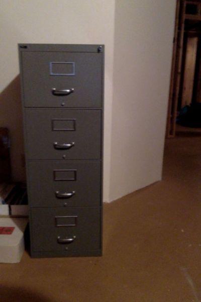 Four Drawer Lockable File Cabinet