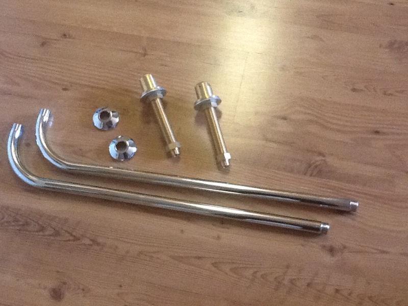 Riser piping for clawfoot tub