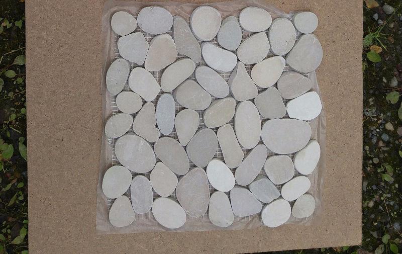 Custom flat stone pebble sheets