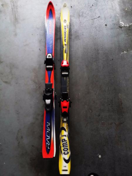 Junior Skis With Bindings