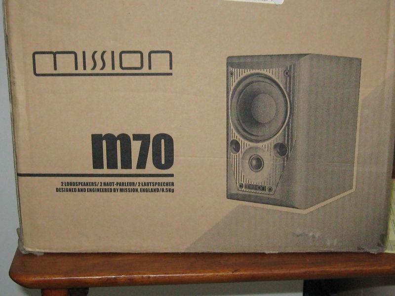 Mission M70 bookshelf speakers
