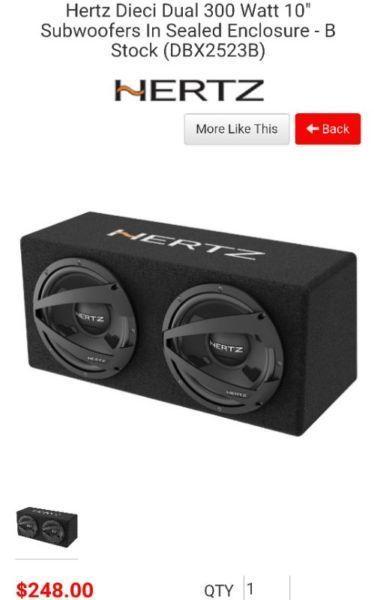 Hertz Subs and Amp