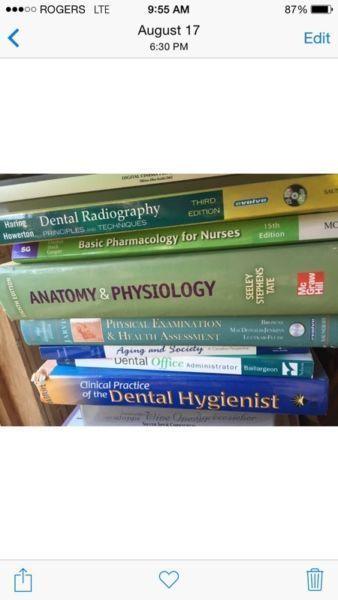 Nursing / dental text books for sale - variety of kinds etc