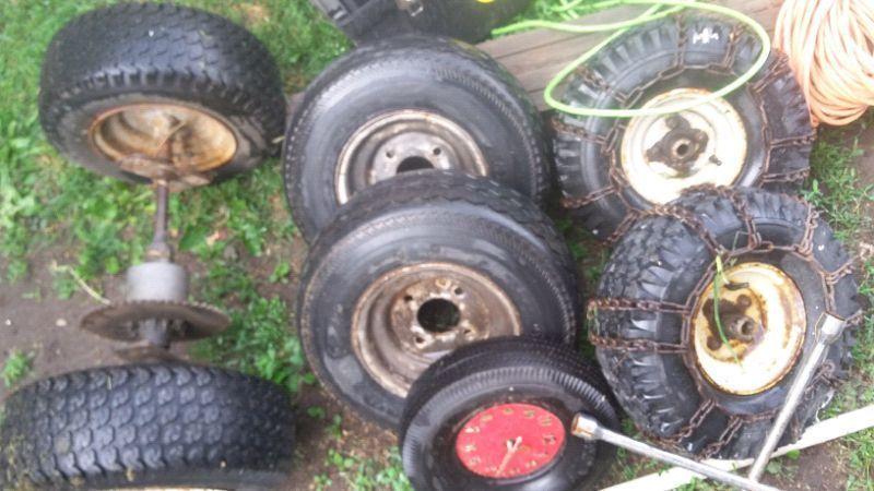 Trailer ,lawn tractor tires etc