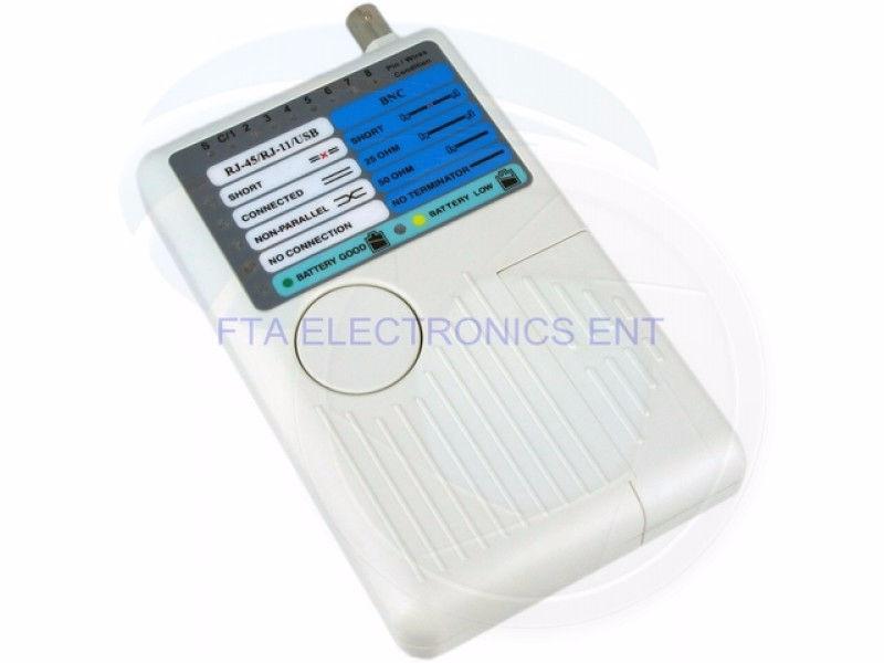 Remote Cable Tester for USB RJ45 RJ11 and BNC LAN Coax Telephone