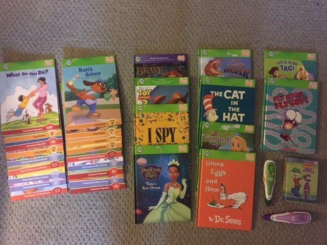 Leap Frog sets including two readers, series and cards