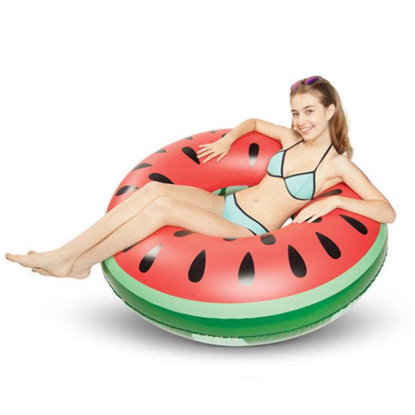 Float Away On A Giant Watermelon Pool Float!