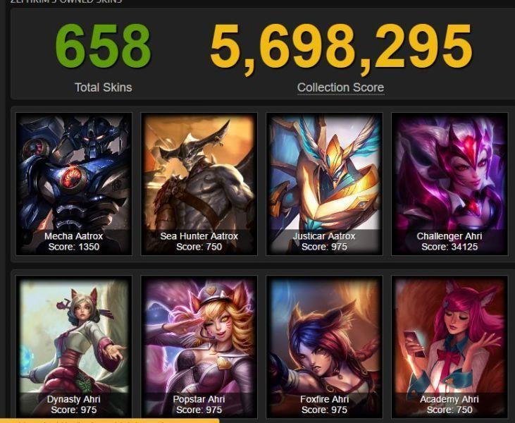 League of Legends Account | Many rare skins | Skin Link Included