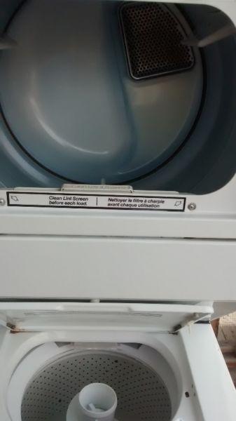 Hardly used, heavy duty Kenmore stackable washer/Dryer