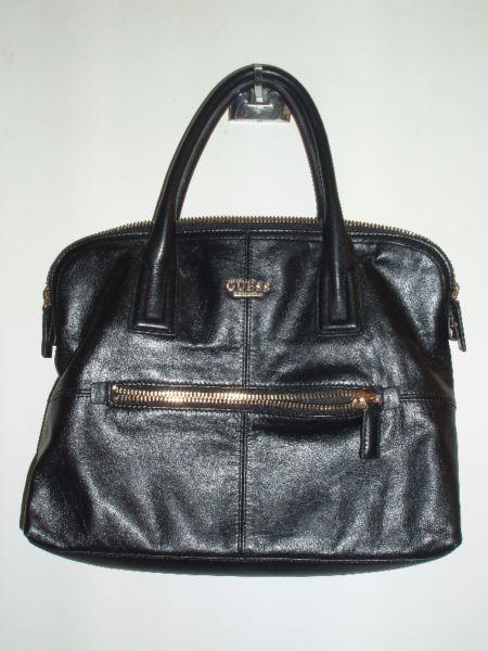 GUESS by Marciano designer black soft leather handbag/crossbody