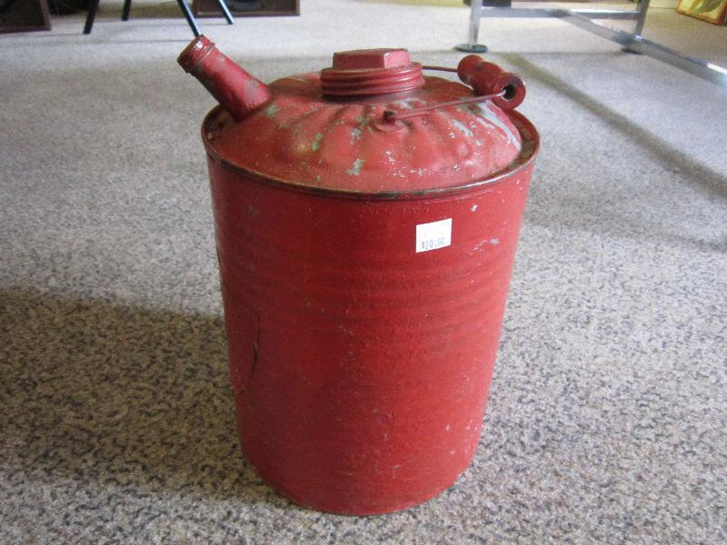 Antique Metal Metal Gas Can For Sale