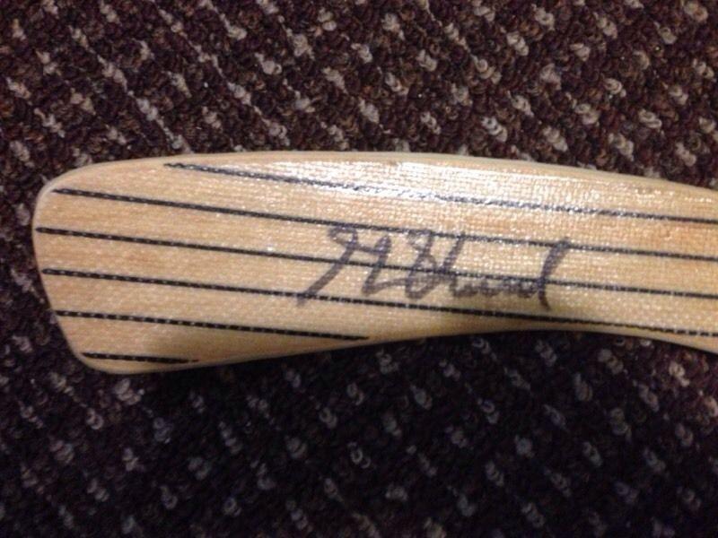 Henri Richard autographed hockey stick