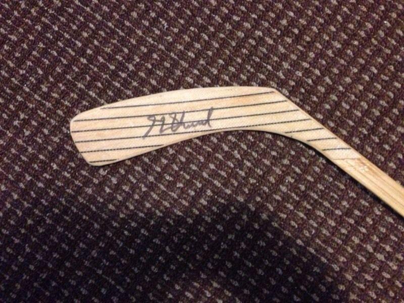 Henri Richard autographed hockey stick