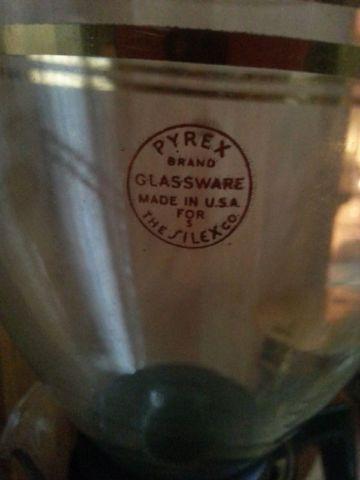 Very rare Pyrex Silex coffee maker from the 1950s