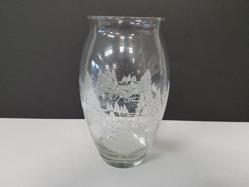 Winter Scene Vase