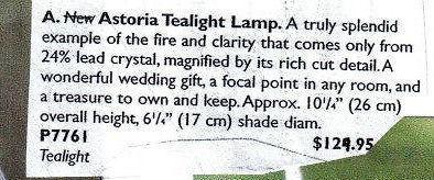 Astoria Tealight Lamp (Westwood)