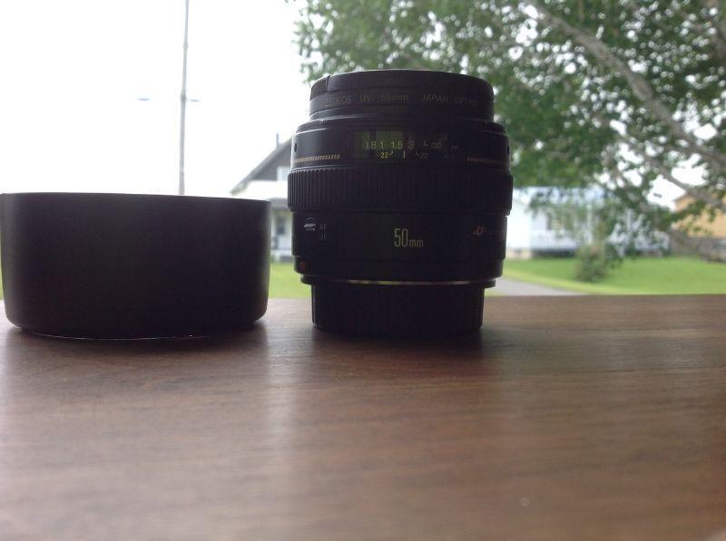 Canon lens 50 mm f 1.4