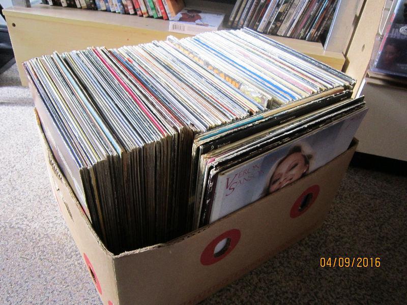 Box Of 150 Various French & Acadian Records For Sale
