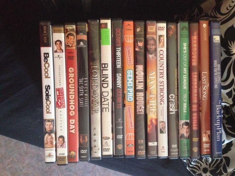 33 DVDs for sale