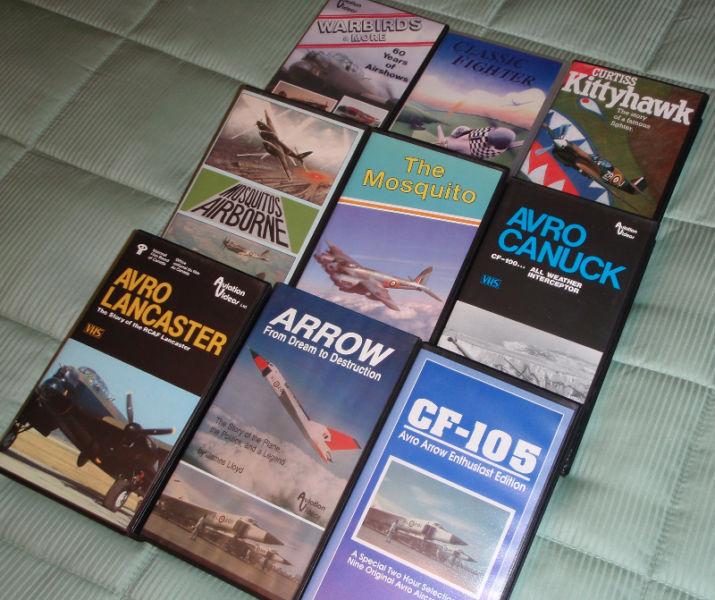 Aviation Enthusiasts 19 VHS Video Tapes, $20 Westwood (R3K)