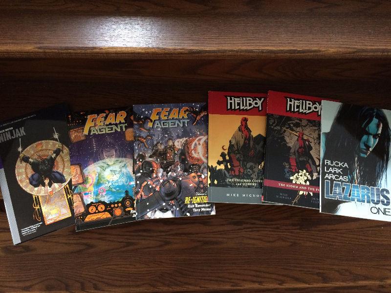 Graphic Novels, Hellboy, FearAgent, Lazarus