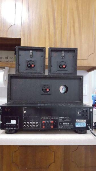 YAMAHA RX-350 stereo receiver with JBL spekears