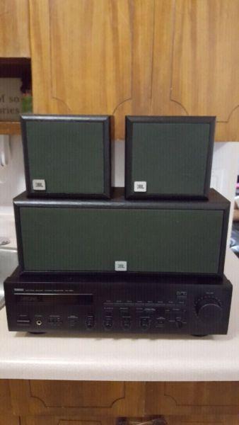 YAMAHA RX-350 stereo receiver with JBL spekears