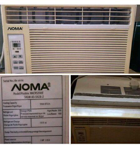 NOMA AIR CONDITIONER WINDOW UNIT