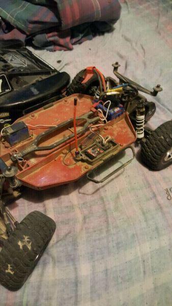 Well used traxxas slash 2wd with a vxl3s