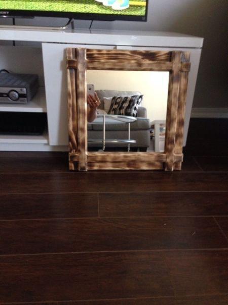 Rustic Hickory Style Handcrafted Wood Picture Frame/Mirror Frame