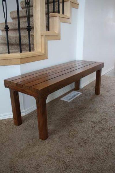 wood bench