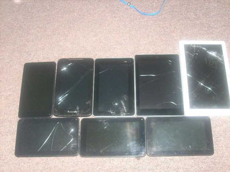 8 Tablets -various ( Package Deal for those into repairs)